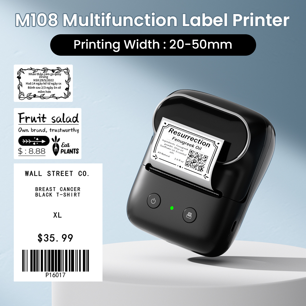 Phomemo M108 Portable Label Pr - Commercial Printing Types review and price